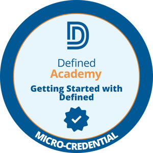 Getting Started with Defined Micro-Credential Badge